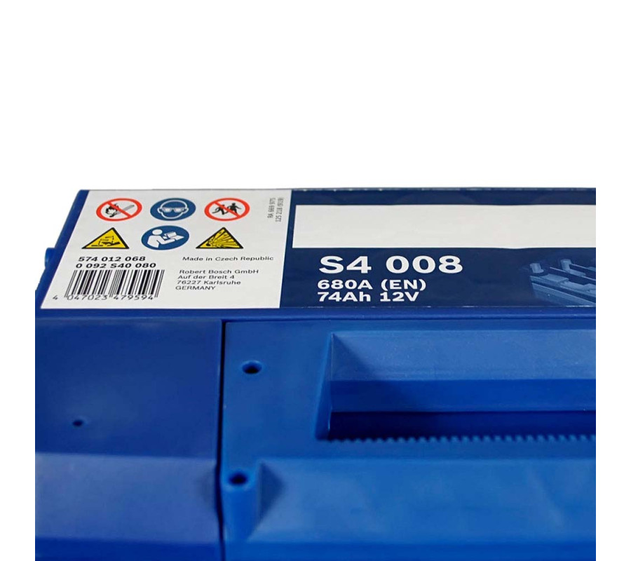 Автомобильный аккумулятор Bosch 74Ah 680A S4008