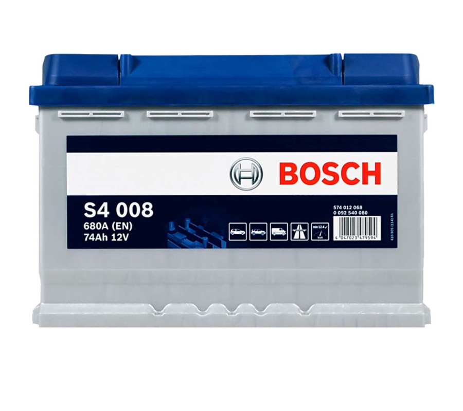 Автомобильный аккумулятор Bosch 74Ah 680A S4008
