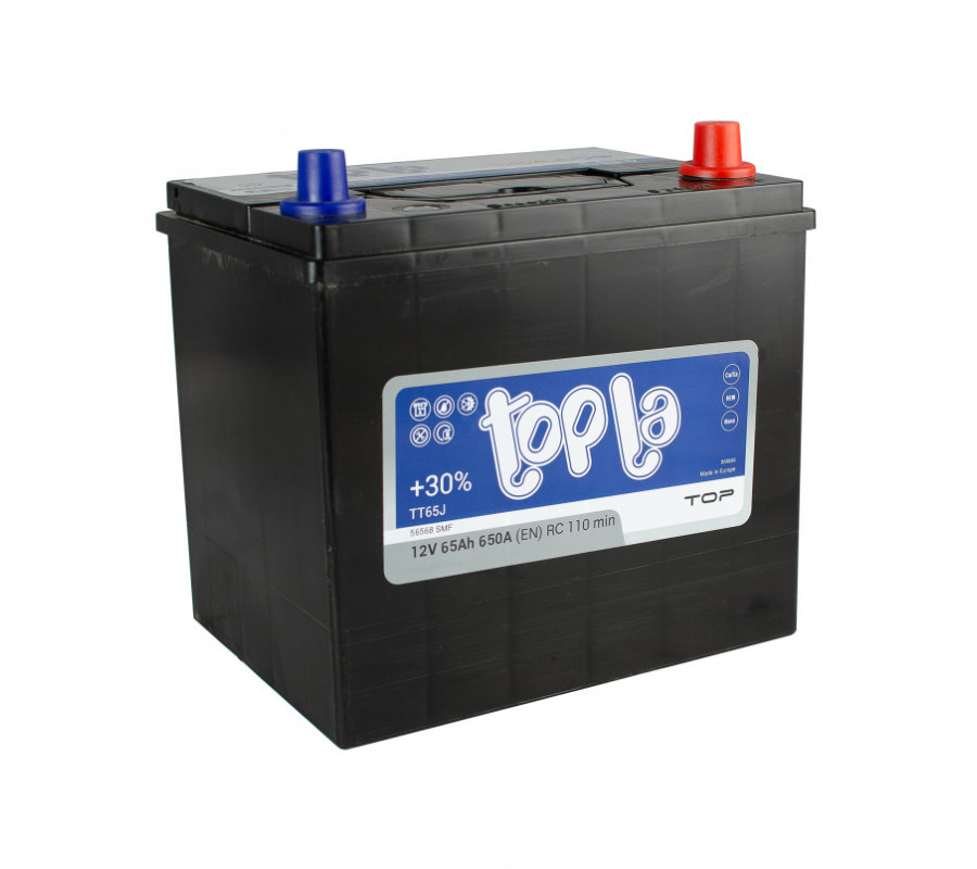 Автомобильный аккумулятор Topla 65Ah 650A TOP Japan R+