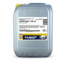 Моторна олива YUKO SUPER DIESEL 15W-40, API CF-4/SJ (17,5кг/каністра 20л)