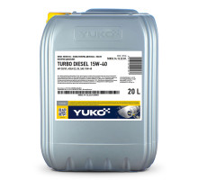 Олива моторна YUKO TURBO DIESEL 15W-40, API CD/SF (17,5кг/канистра 20л)