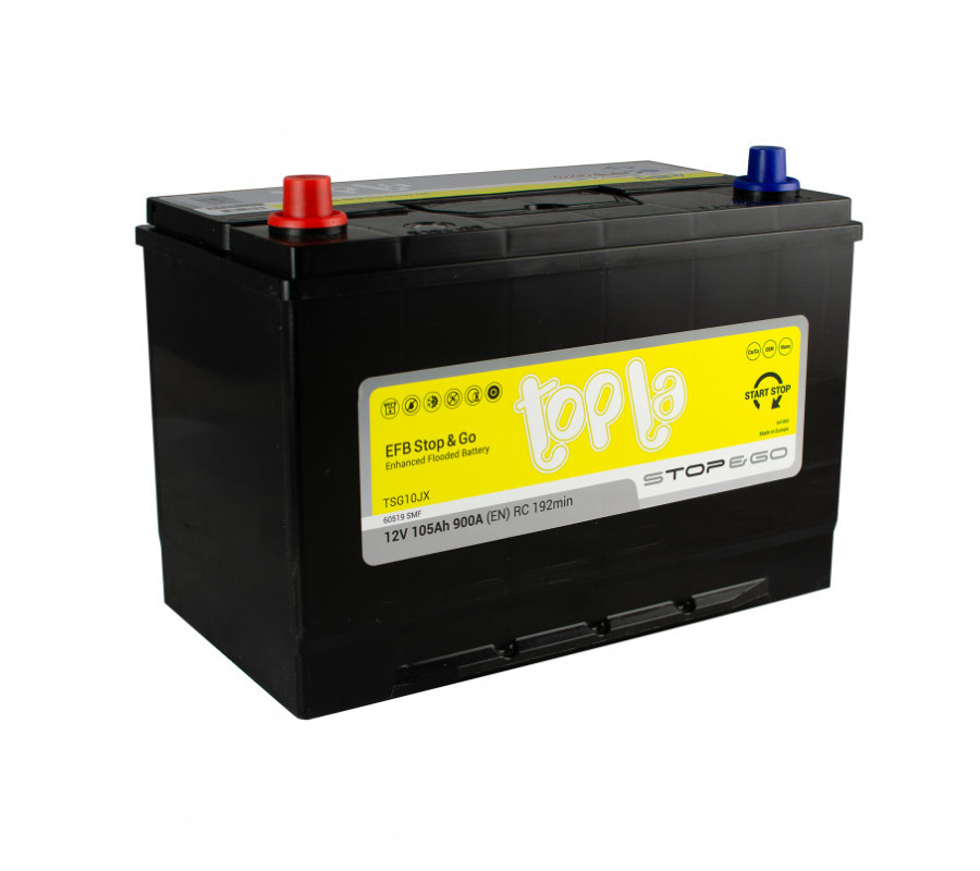 Автомобільний акумулятор Topla EFB JIS 105Ah 900A L+