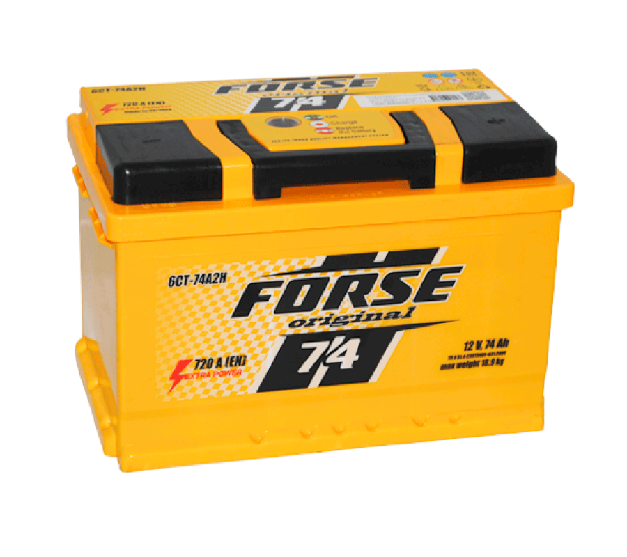 Автомобільний акумулятор FORSE 74Ah 720A R+