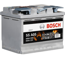 Автомобильный аккумулятор Bosch AGM 60Ah 680A S5A05 