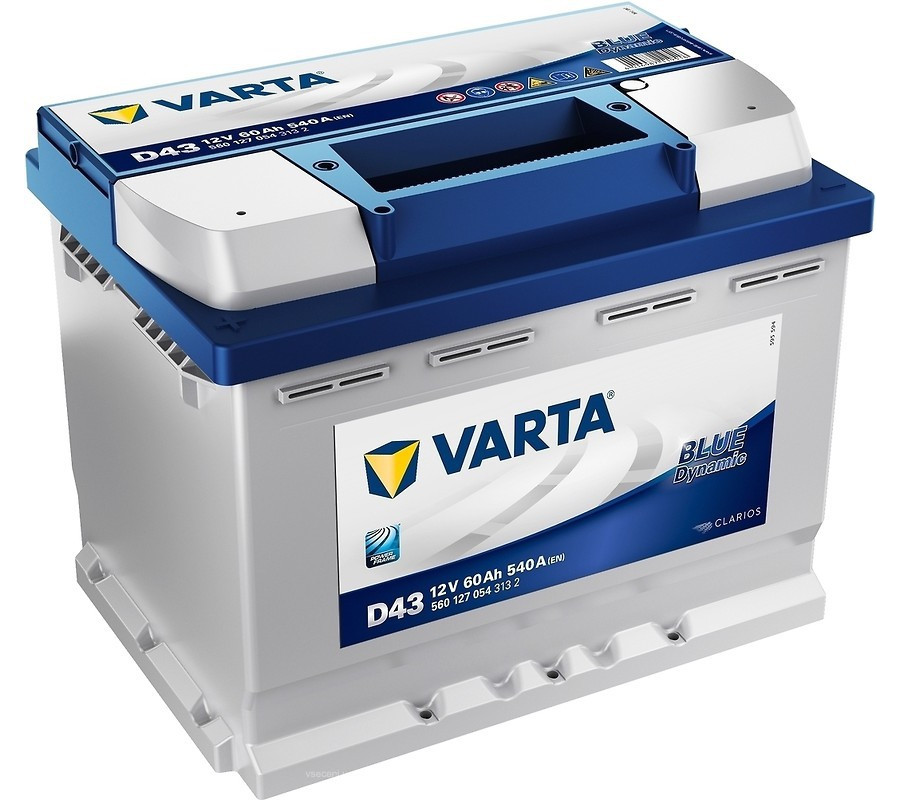 Автомобильный аккумулятор Varta  Blue Dynamic 60Ач 540 А D43
