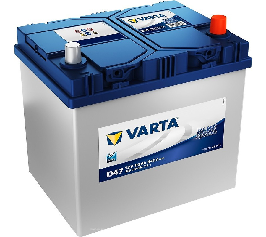 Автомобильный аккумулятор Varta  Blue Dynamic 60Ач 540 А D47