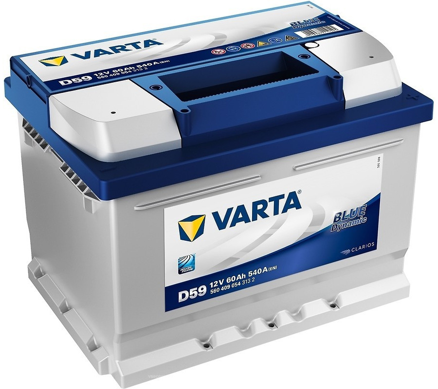 Автомобильный аккумулятор Varta  Blue Dynamic 60Ач 540А D59