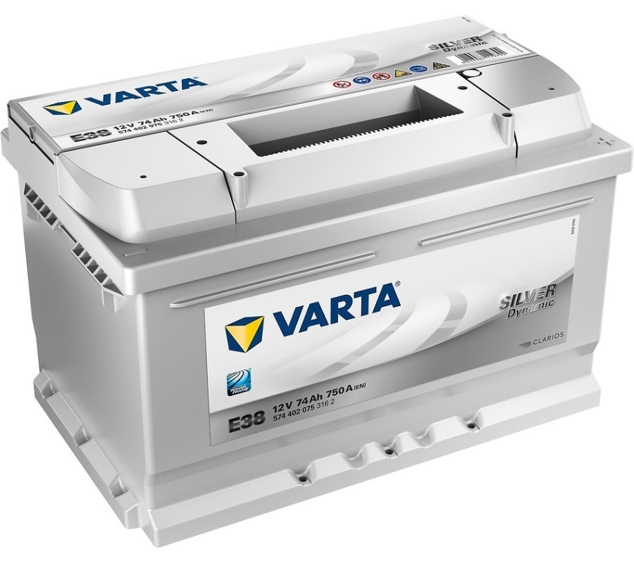 Автомобильный аккумулятор Varta  Silver Dynamic 74Ач 750 А E38