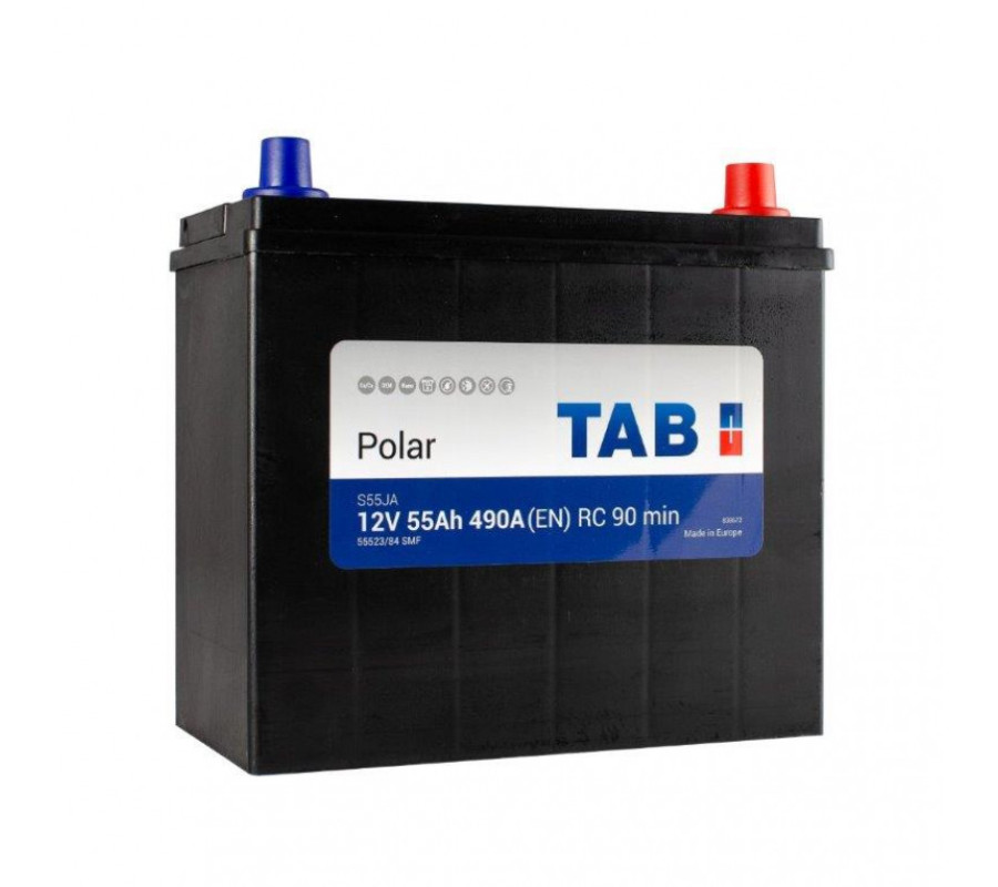 Автомобильный аккумулятор TAB 55Ah 490A Polar R+ Japan