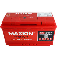 Автомобильный аккумулятор MAXION Premium Plus 110Аh 1000A R+