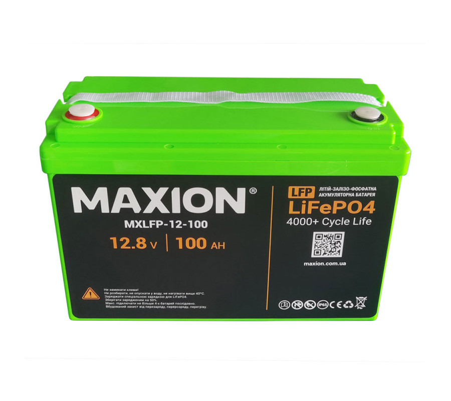 Аккумулятор литиевый MAXION LiFePO4 12V 100Ah