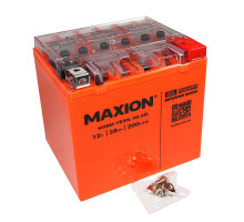 Мото акумулятор MAXION Gel 12V 28Ah 200A R+ YB30L-BS