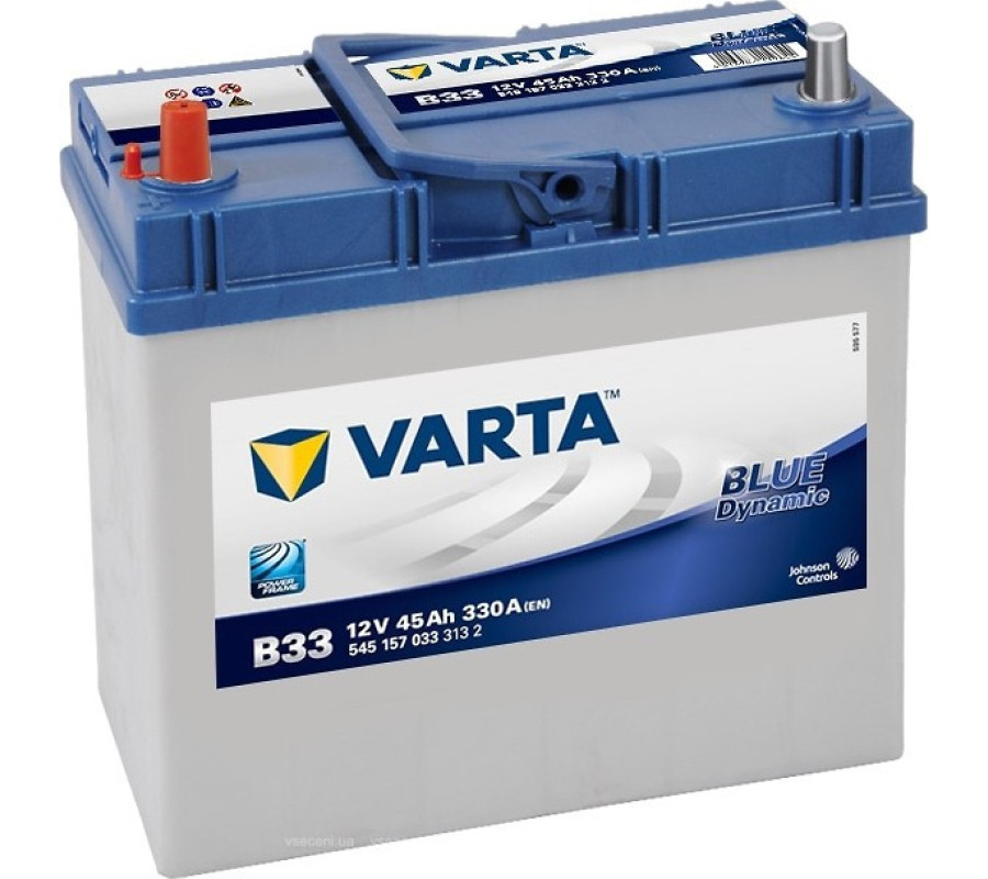 Автомобильный аккумулятор Varta  Blue Dynamic 45Ач 330А B33