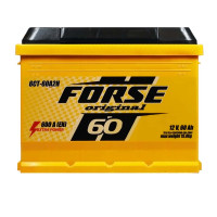 Автомобільний акумулятор FORSE 60Ah 600A R+