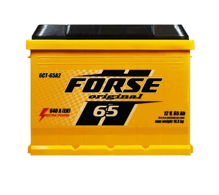 Автомобільний акумулятор FORSE 65Ah 640A R+