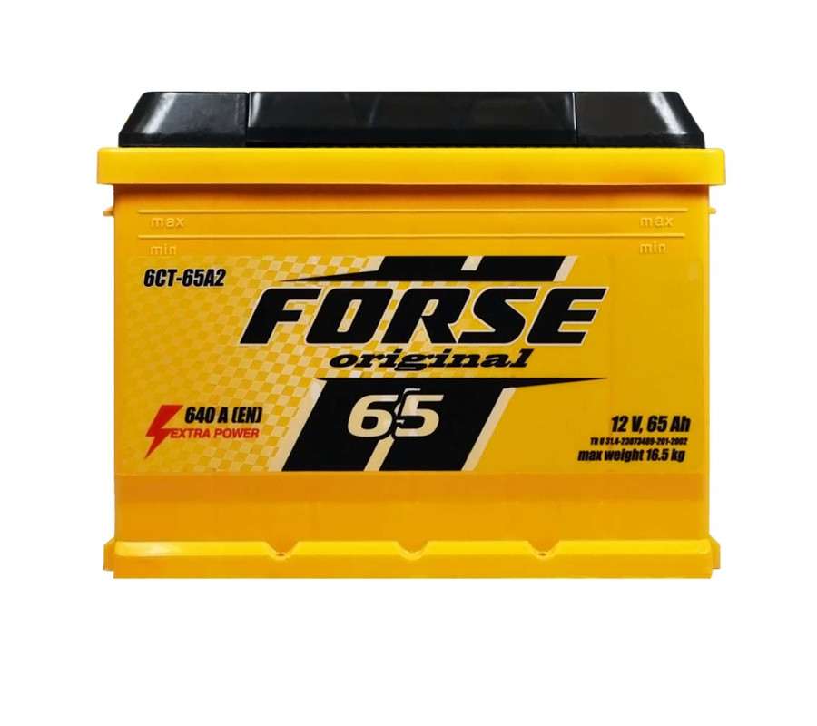 Автомобільний акумулятор FORSE 65Ah 640A L+ 