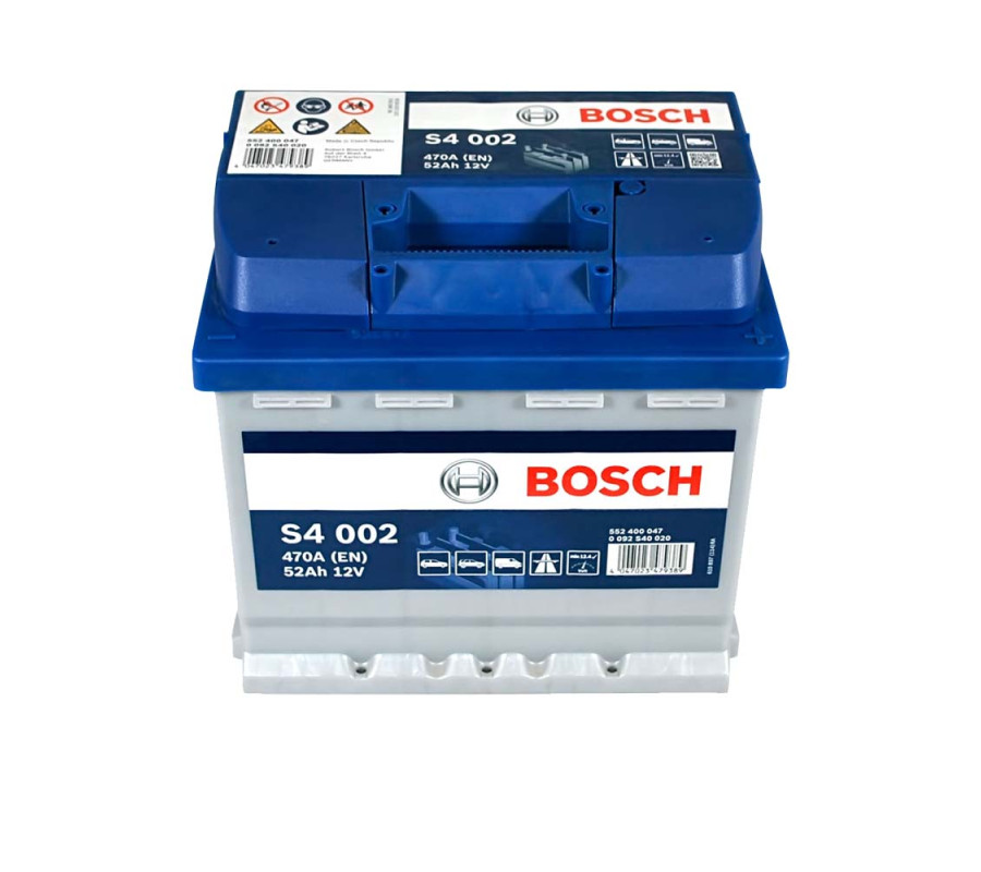 Автомобильный аккумулятор Bosch 52Ah 470A S4002