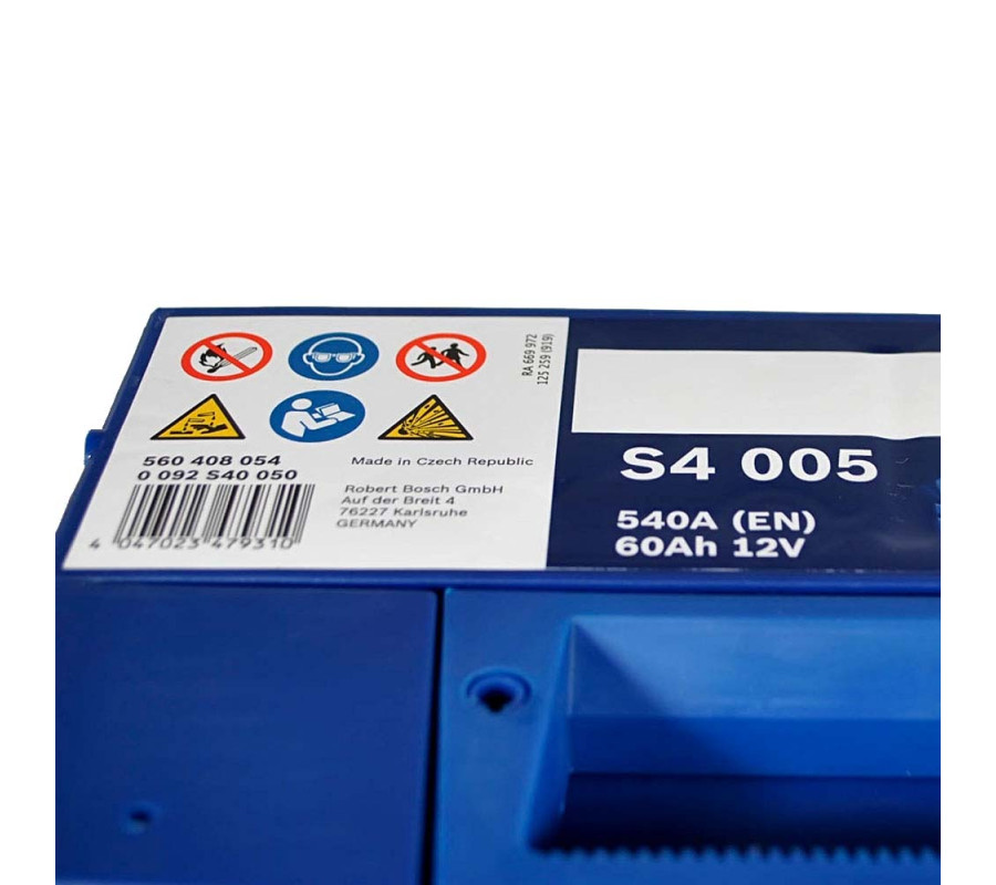 Автомобильный аккумулятор Bosch 60Ah 540A S4005