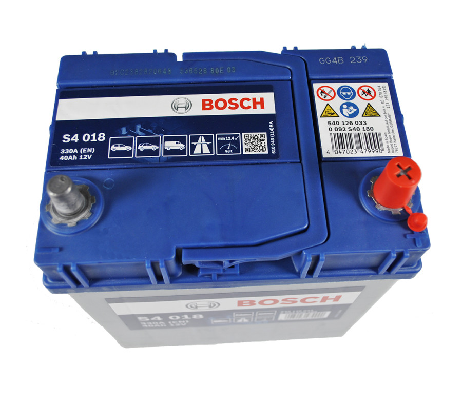 Автомобильный аккумулятор Bosch 40Ah 330A S4018