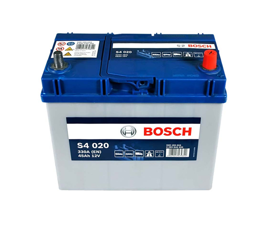 Автомобильный аккумулятор Bosch 45Ah 330A S4020