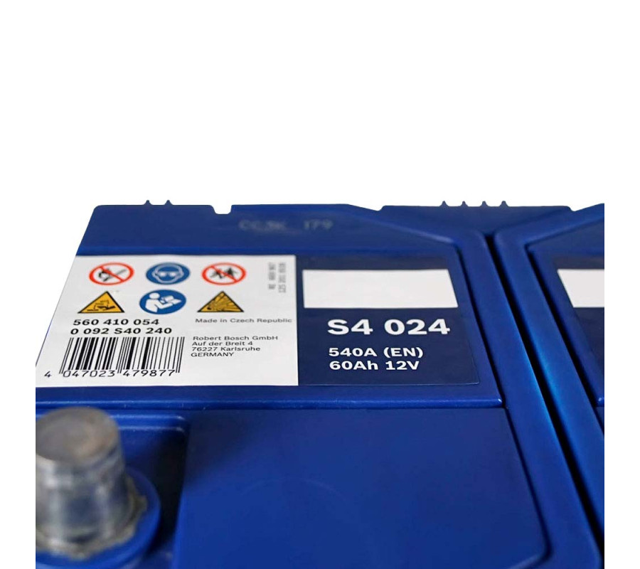 Автомобильный аккумулятор Bosch 60Ah 540A S4024