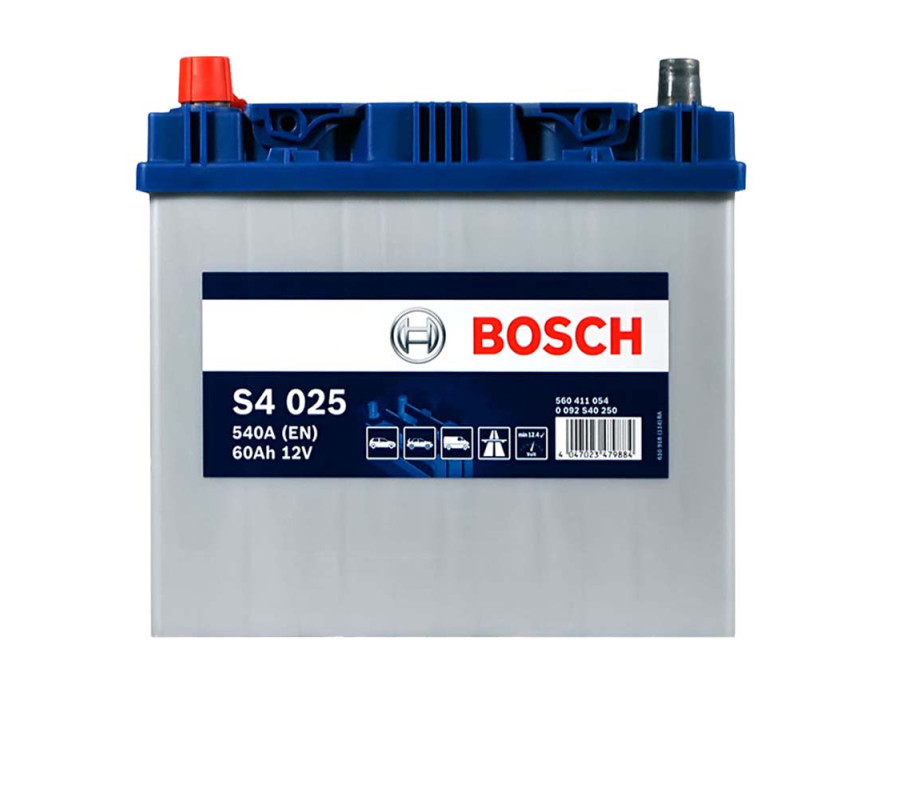 Автомобильный аккумулятор Bosch 60Ah 540A S4025