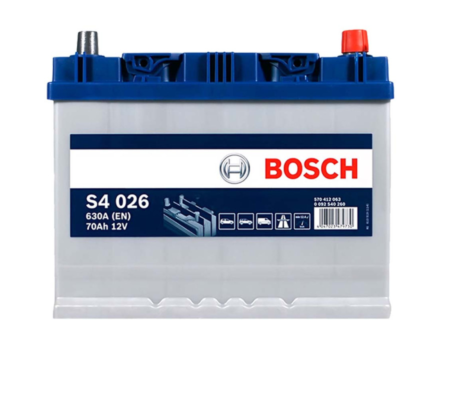 Автомобильный аккумулятор Bosch 70Ah 630A S4026