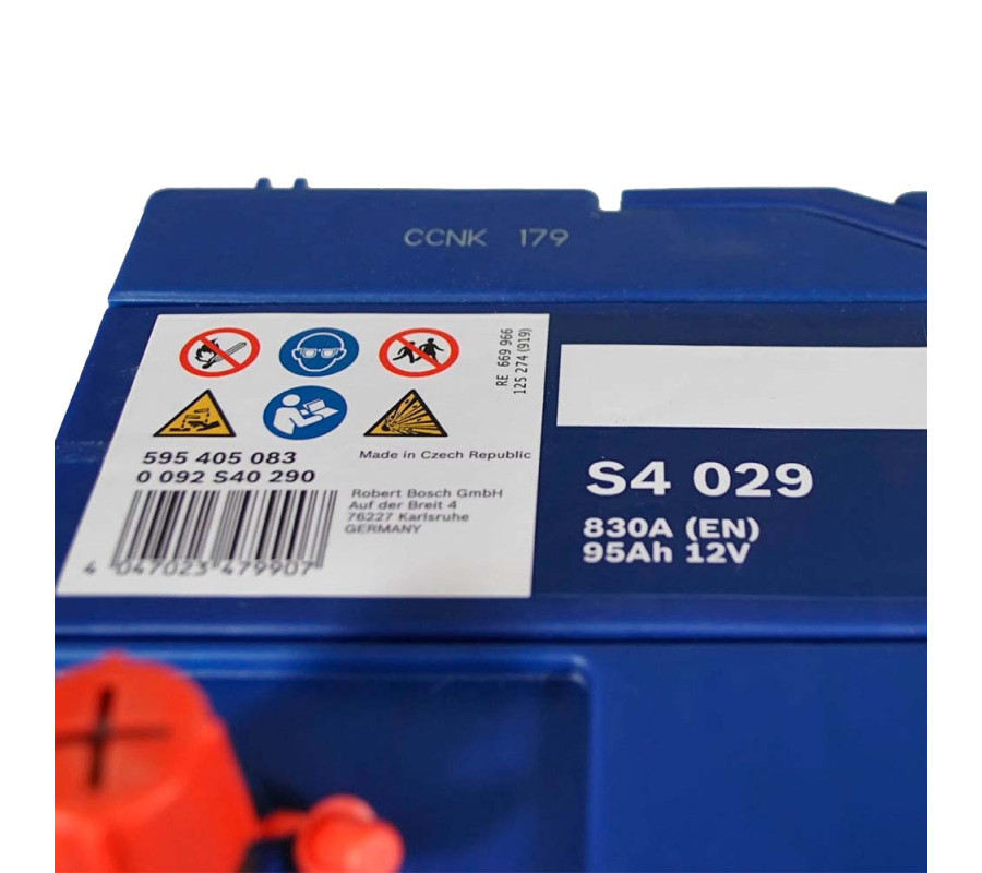 Автомобильный аккумулятор Bosch 95Ah 830A S4029