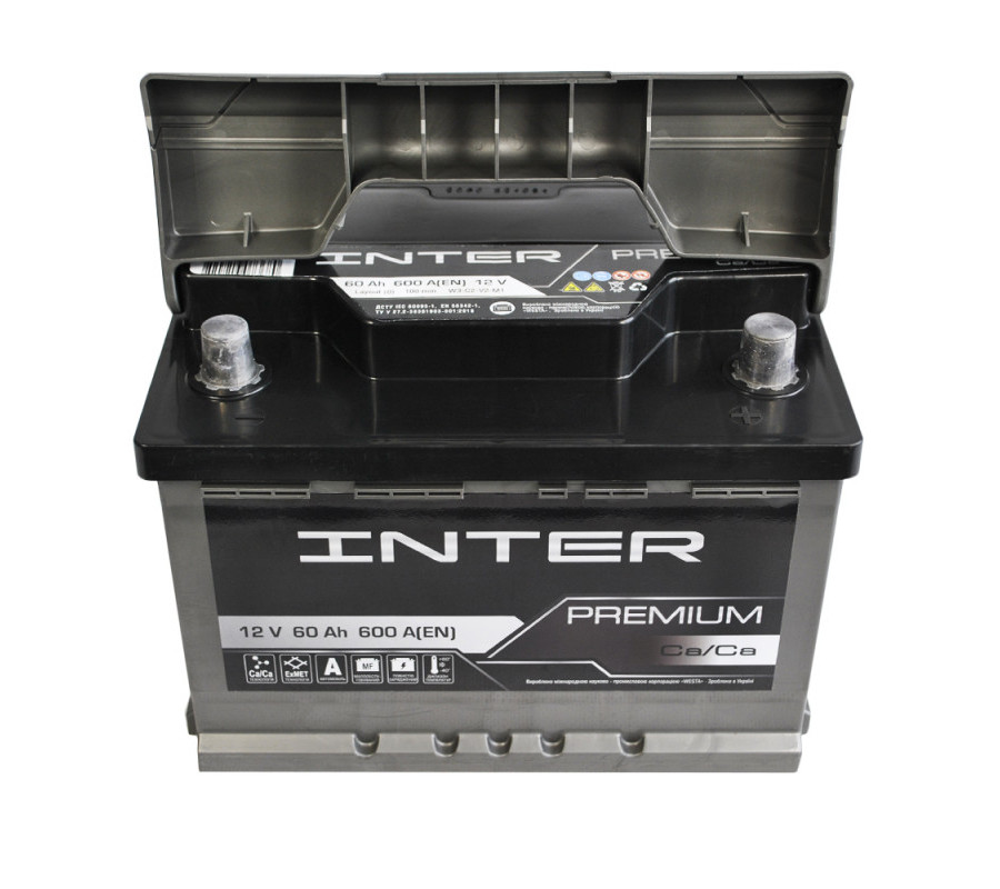 Автомобильный аккумулятор WESTA INTER Premium 60Ah 600A R+