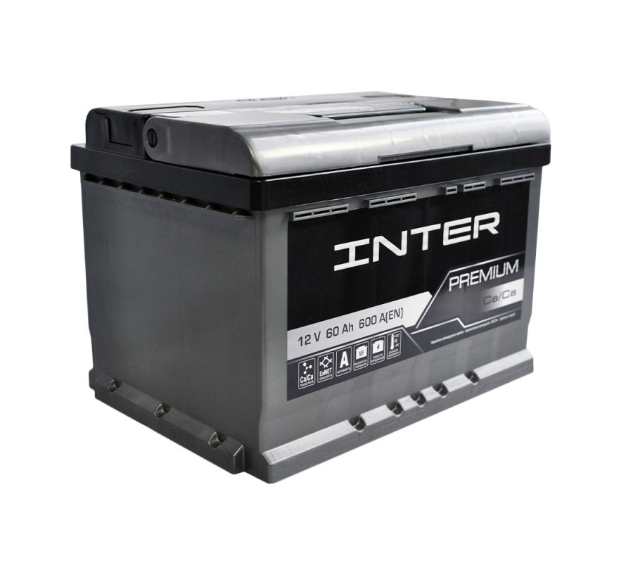 Автомобильный аккумулятор WESTA INTER Premium 60Ah 600A R+