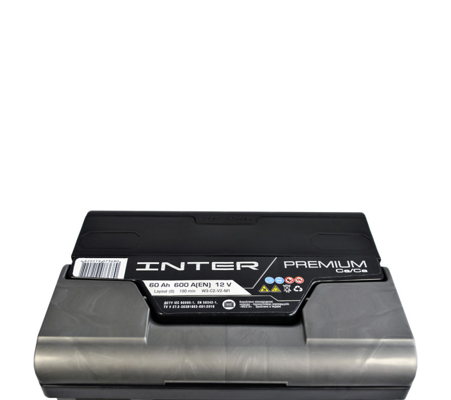 Автомобильный аккумулятор WESTA INTER Premium 60Ah 600A R+