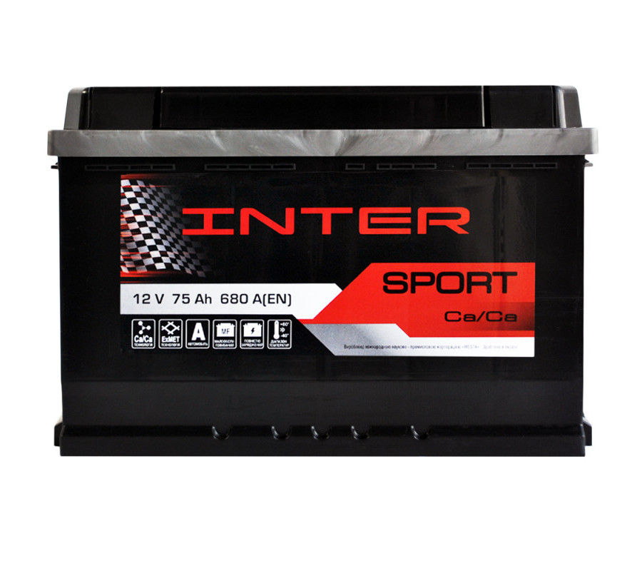 Автомобильный аккумулятор WESTA INTER Sport 75Ah 680A R+