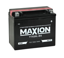 Мото акумулятор MAXION AGM 12V 18A R+ YTX 20L-BS