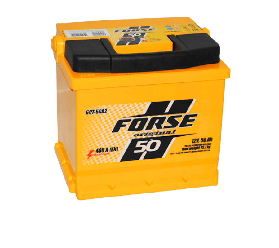 Автомобильный аккумулятор FORSE 50Аh 480А L+