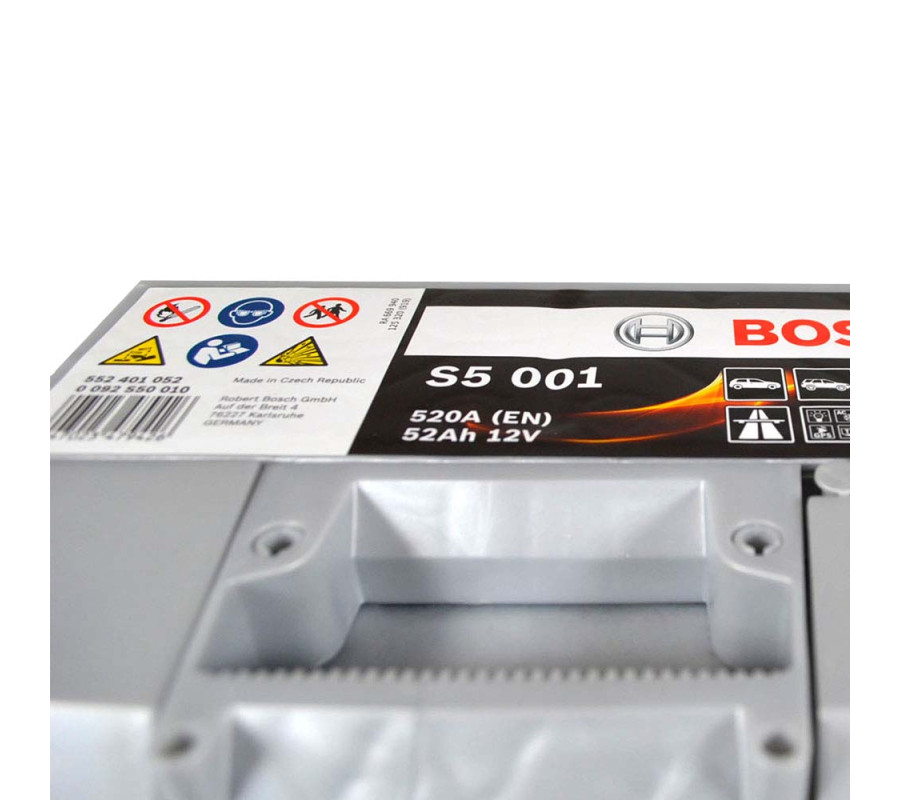Автомобильный аккумулятор Bosch 52Ah 520A S5001
