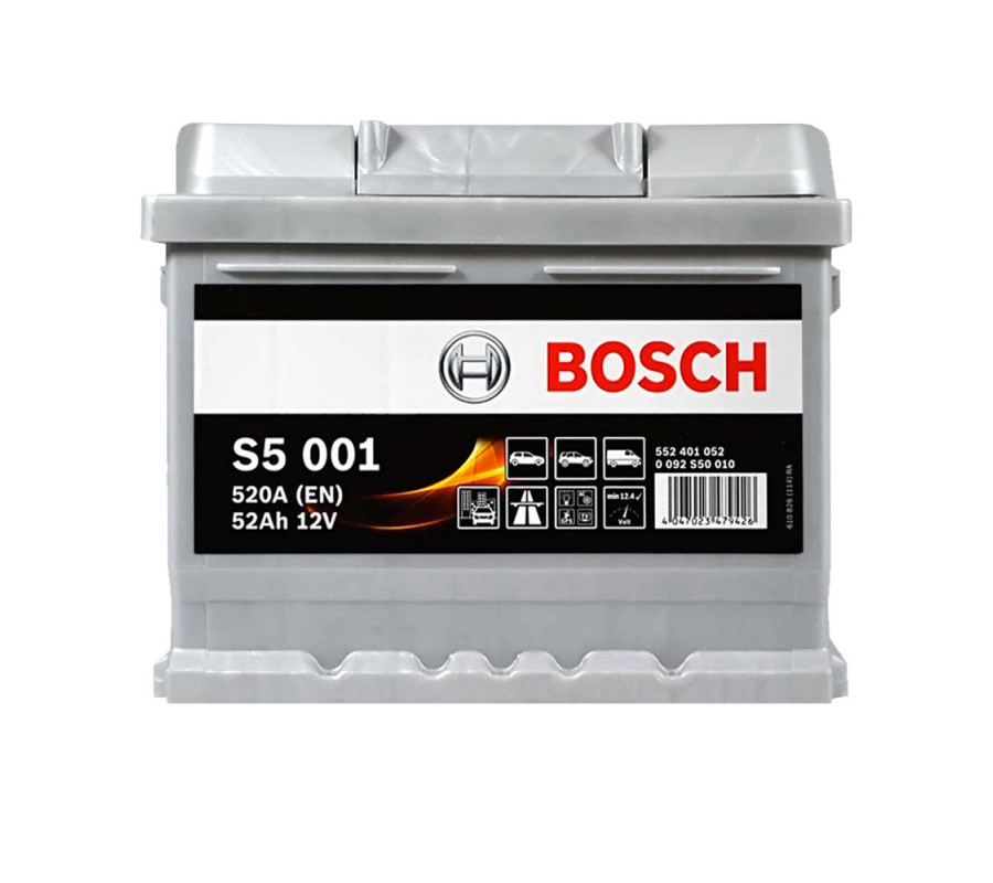 Автомобильный аккумулятор Bosch 52Ah 520A S5001