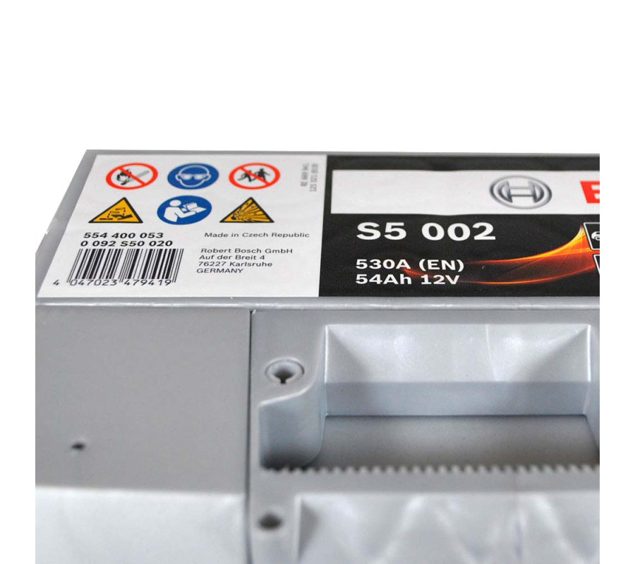 Автомобильный аккумулятор Bosch 54Ah 530A S5002