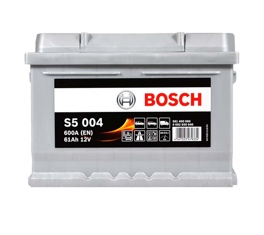 Автомобильный аккумулятор Bosch 61Ah 600A S5004