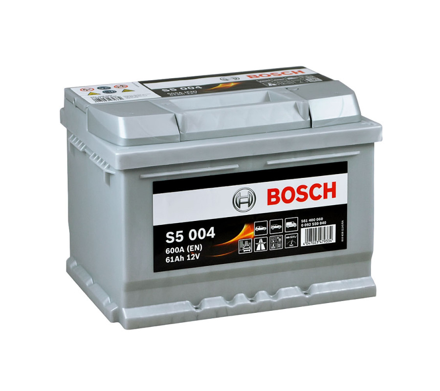 Автомобильный аккумулятор Bosch 61Ah 600A S5004