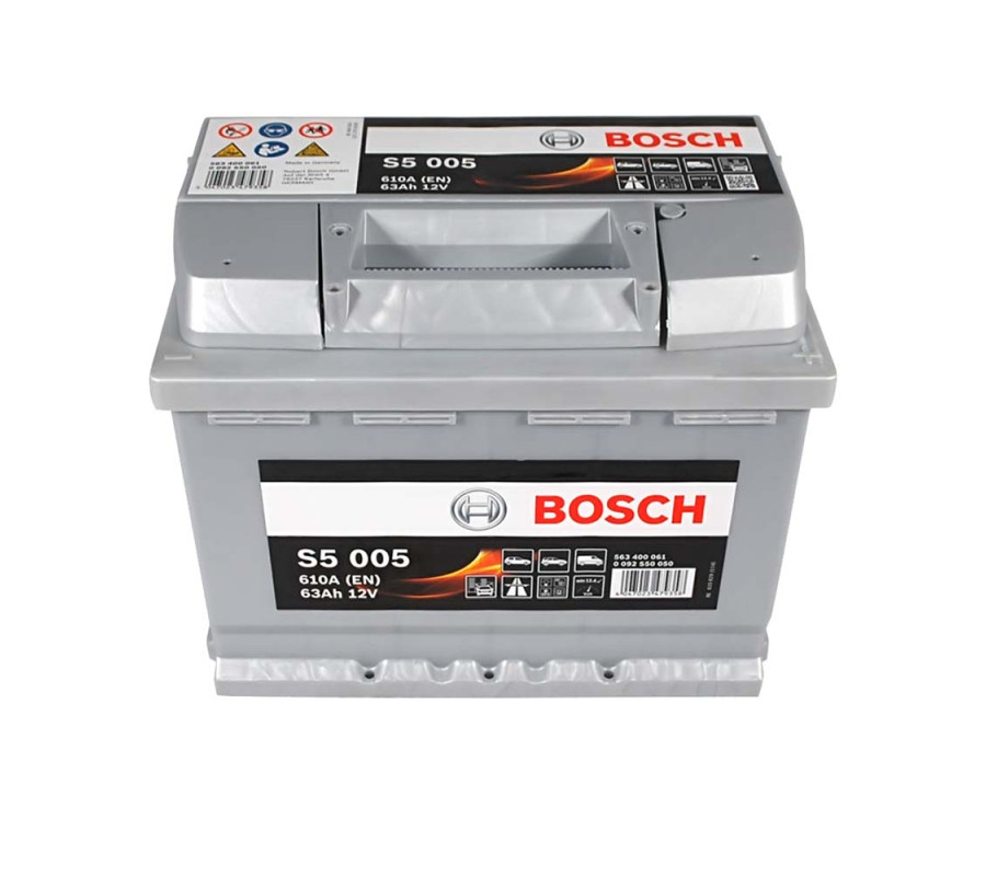 Автомобильный аккумулятор Bosch 63Ah 610A S5005