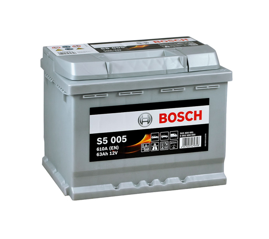 Автомобильный аккумулятор Bosch 63Ah 610A S5005