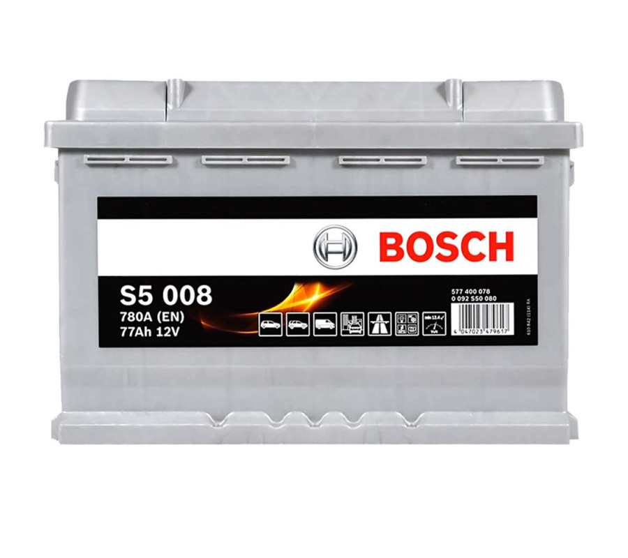 Автомобильный аккумулятор Bosch 77Ah 780A S5008