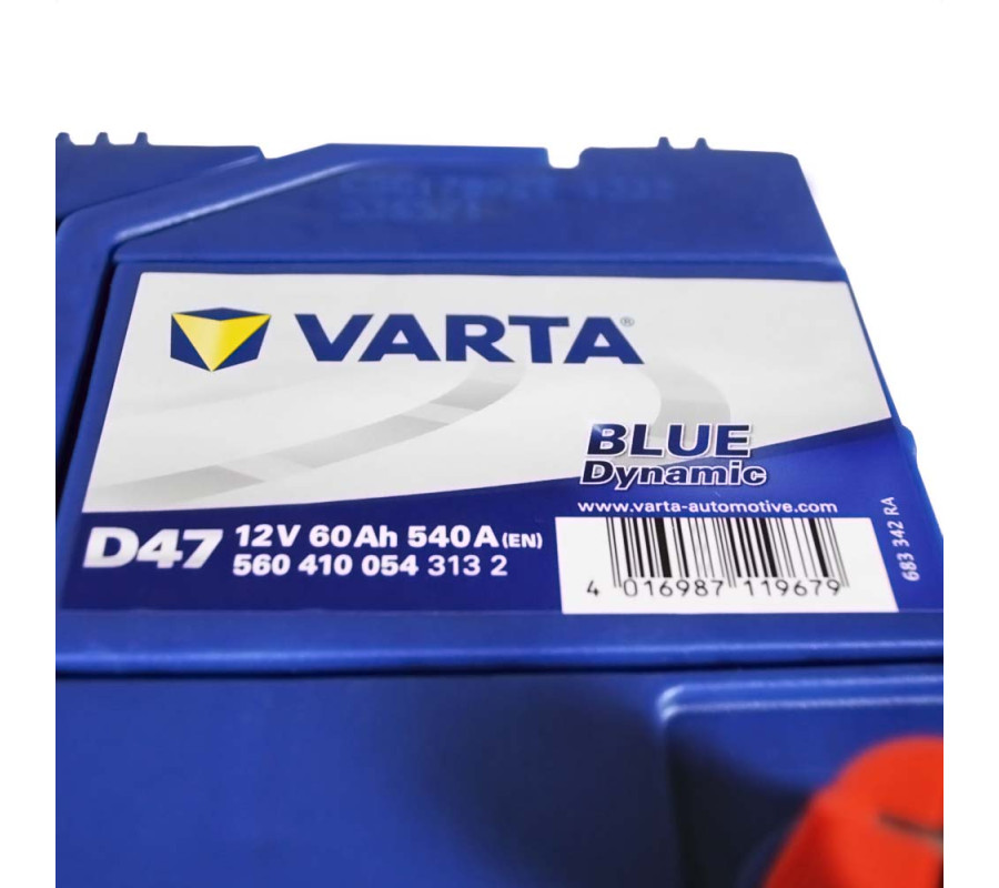 Автомобильный аккумулятор Varta  Blue Dynamic 60Ач 540 А D47