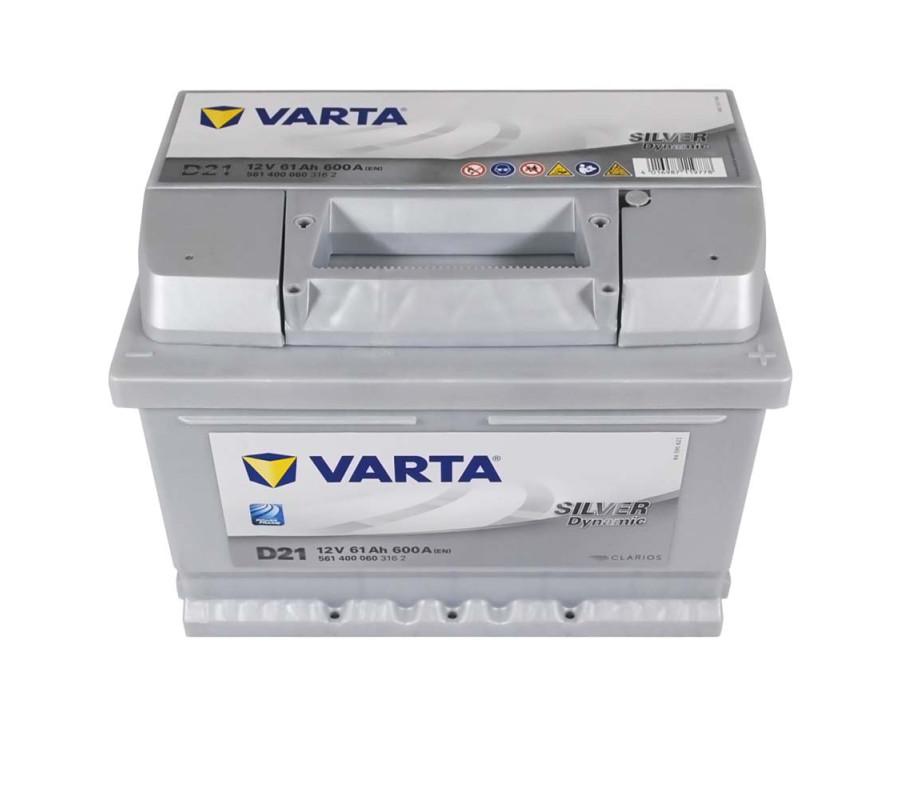 Автомобильный аккумулятор Varta  Silver Dynamic 61Ач 600 А D21
