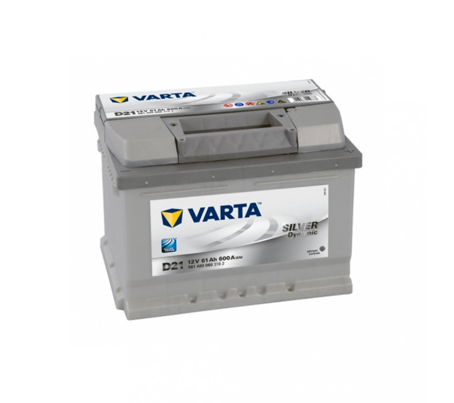 Автомобильный аккумулятор Varta  Silver Dynamic 61Ач 600 А D21