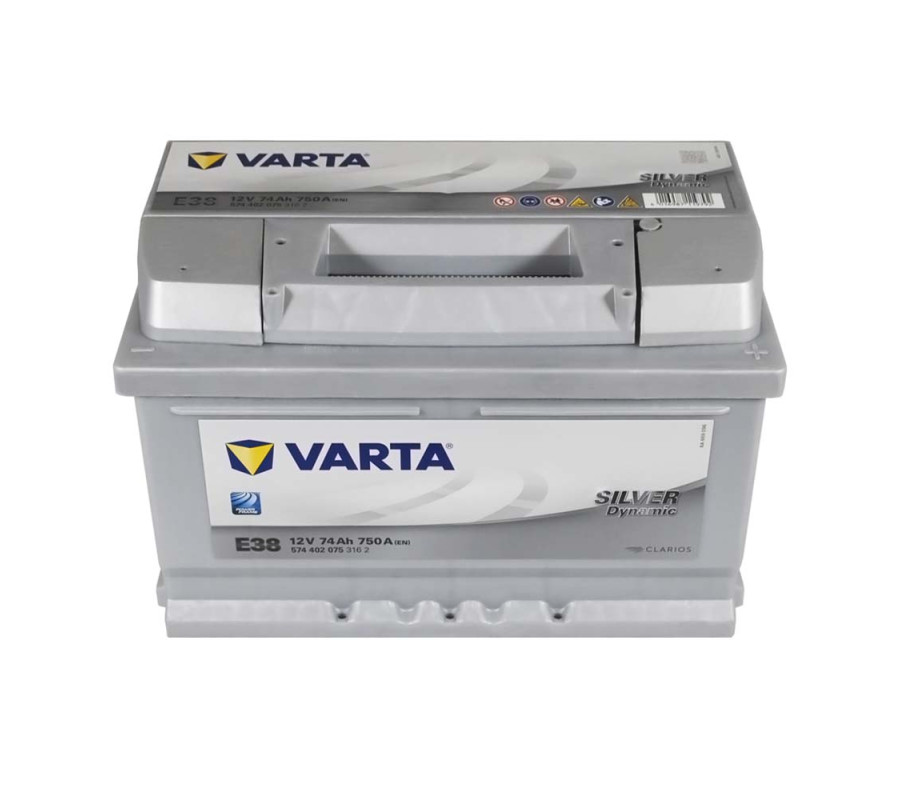 Автомобильный аккумулятор Varta  Silver Dynamic 74Ач 750 А E38