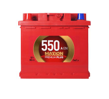 Автомобільний акумулятор MAXION Premium Plus TR 55Аh 550A L+