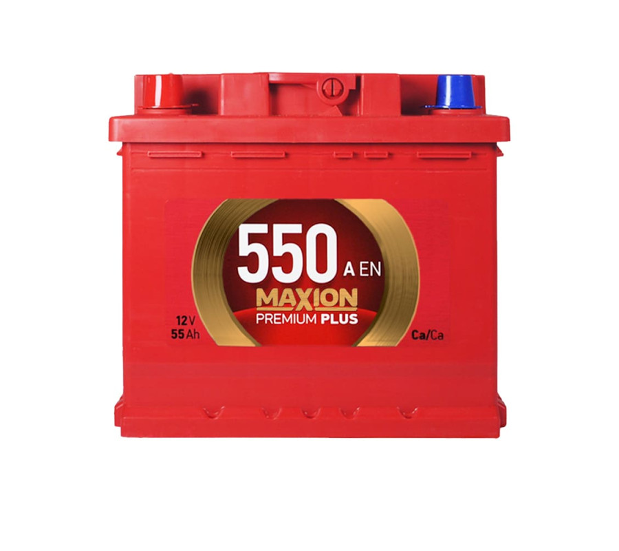 Автомобільний акумулятор MAXION Premium Plus TR 55Аh 550A L+