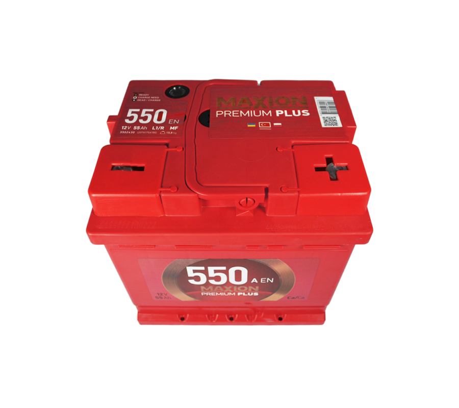 Автомобільний акумулятор MAXION Premium Plus 55Аh 550A R+
