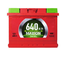Автомобільний акумулятор MAXION Diesel 68Ah 640A R+
